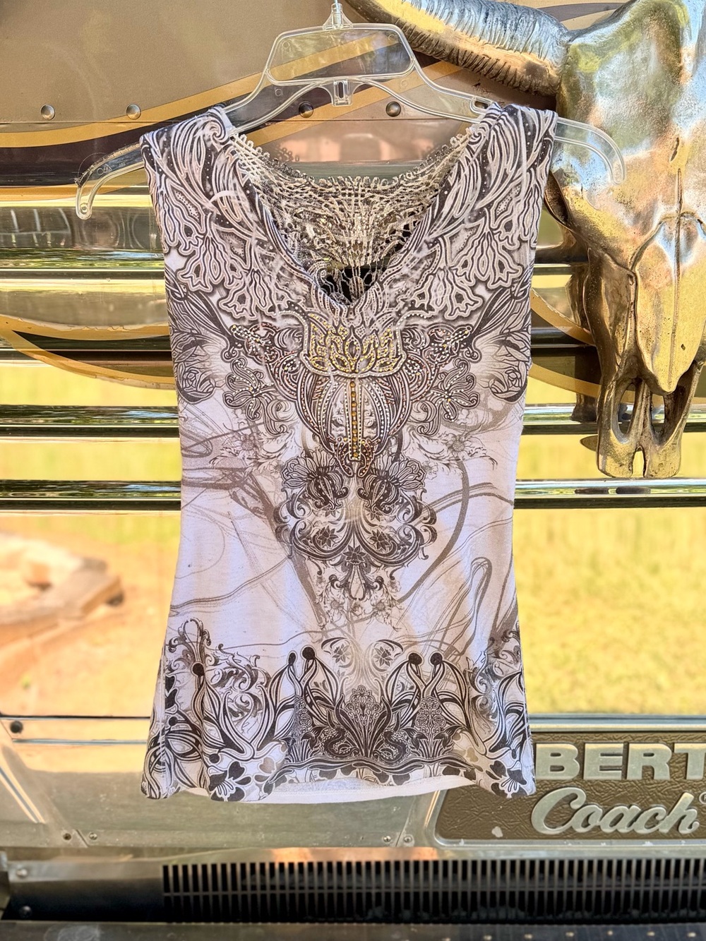 Y2K vintage Body Central Embellished Tank
